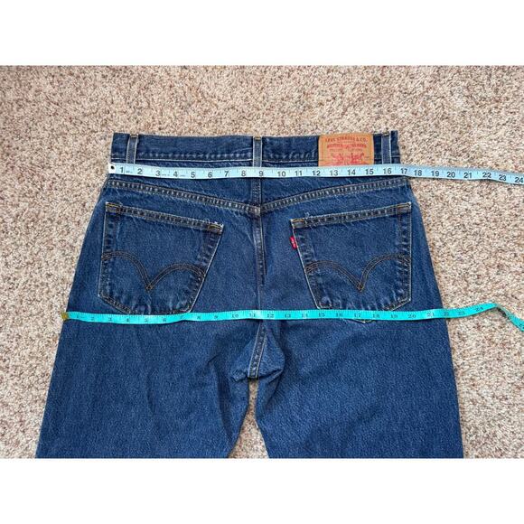 Levi's 517 Men's Jeans/Pants size 36X34; Bootcut; Blue Denim Jeans - Picture 7 of 9